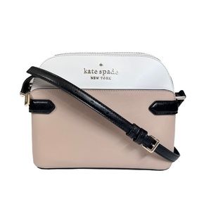 Kate Spade Staci Dome Saffiano Leather Colorblocked Crossbody Bag Purse EUC
